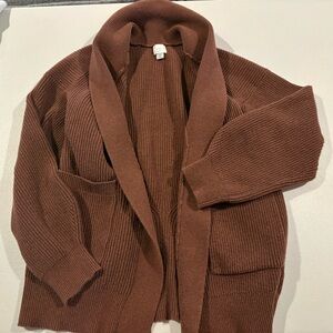 a new day Women's Brown Cardigan Sweater